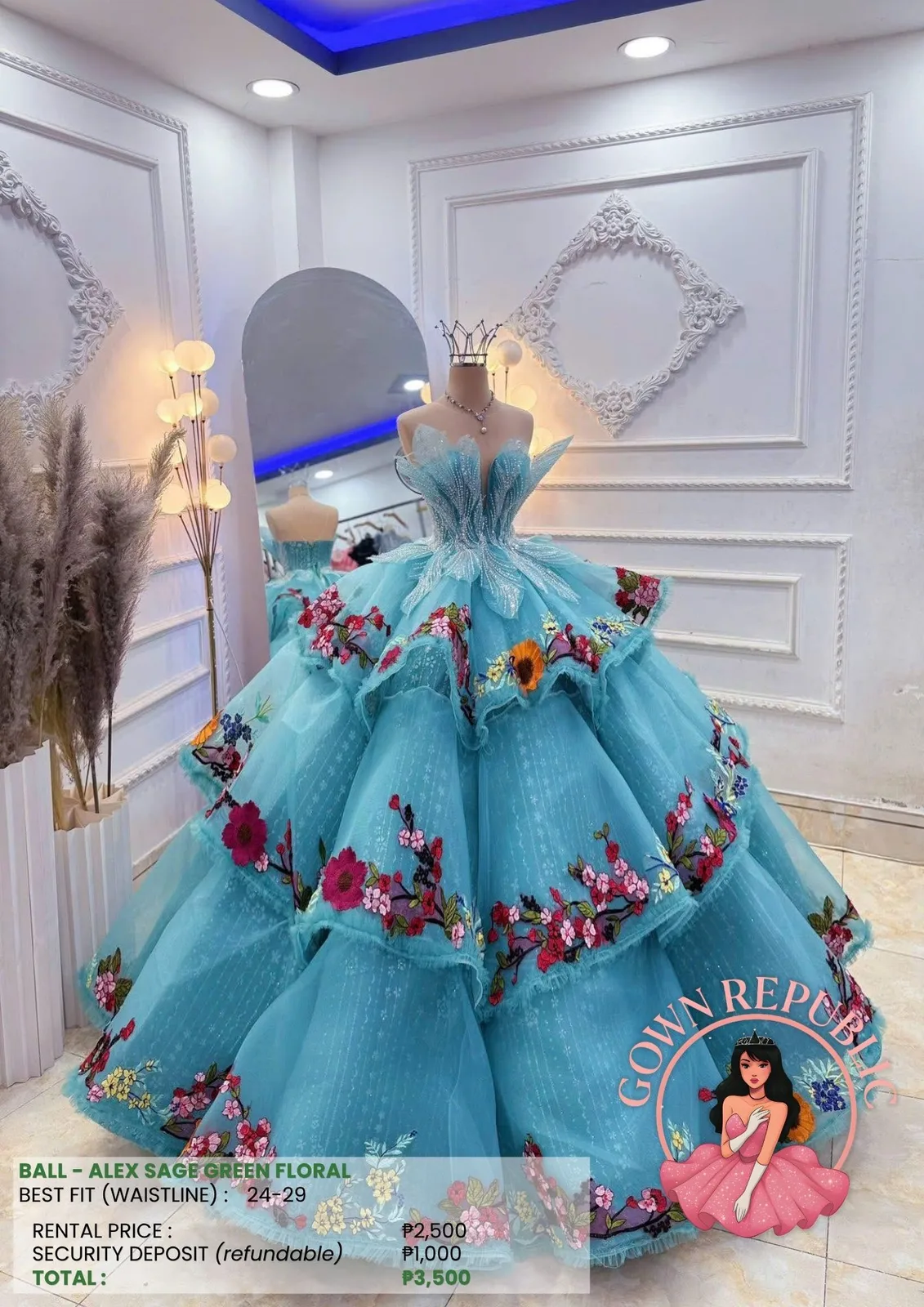 Ball Gowns: Green 145